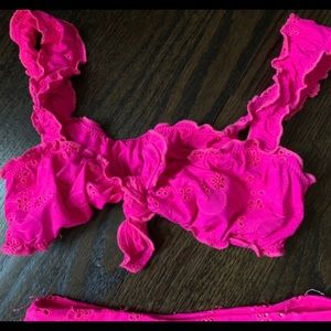 Frankies Bikinis magenta set